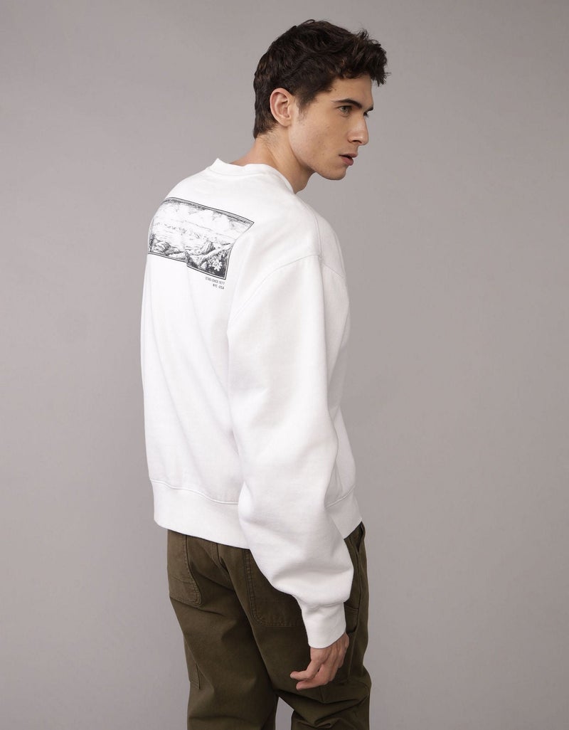 American Eagle AE Graphic Crewneck Sweatshirt - Image 2