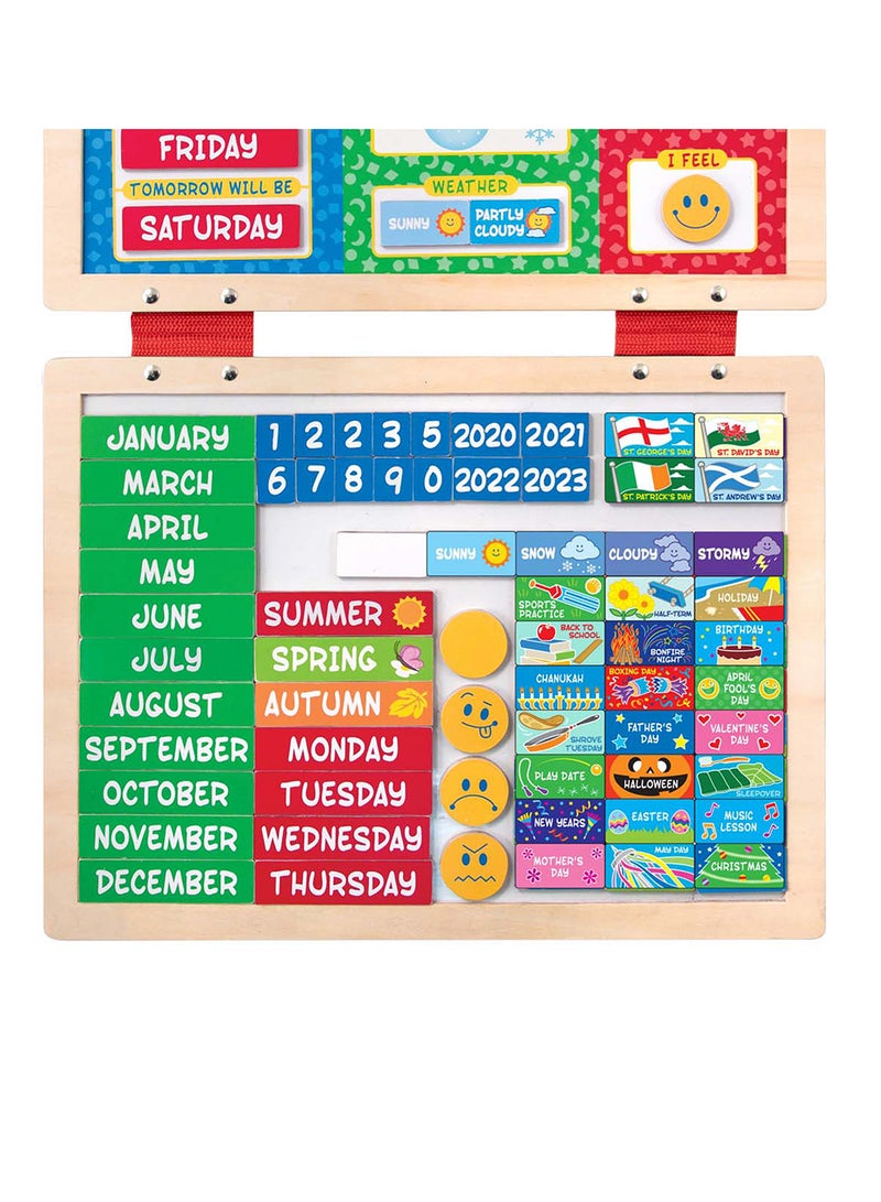 Melissa & Doug My First Daily Magnetic Calendar Activities Calendar For Kids, Weather And Seasons Calendar For Preschoolers and Kids Ages 3+ - Image 1