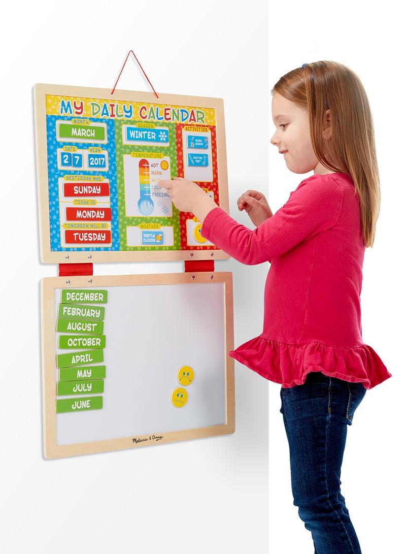 Melissa & Doug My First Daily Magnetic Calendar Activities Calendar For Kids, Weather And Seasons Calendar For Preschoolers and Kids Ages 3+ - Image 2