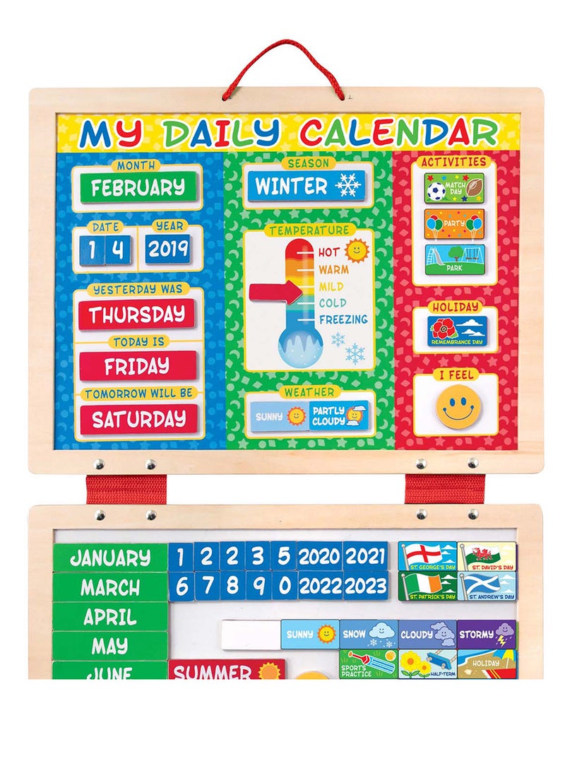 Melissa & Doug My First Daily Magnetic Calendar Activities Calendar For Kids, Weather And Seasons Calendar For Preschoolers and Kids Ages 3+ - Image 4