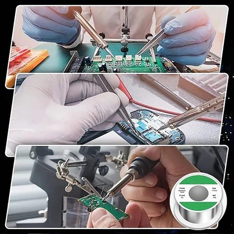 comfrt Stainless Steel Solder Wire,Lead Free Solder Wire,0.8mm/1.0mm/1.2mm Stainless Steel Wettability Tin Wire Soldering Consumables for Electronic Devices (0.8mm, 100g) - Image 2