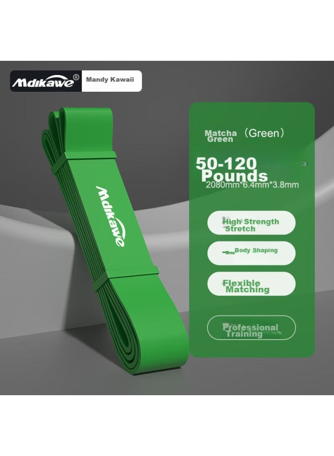 Mdikawe Mdikawe Elastic Resistance Band For Men And Women, Fitness Rope, Rehabilitation Pull Band, Training Pull-up Aid, Yoga Exercise Band, Green - Image 2