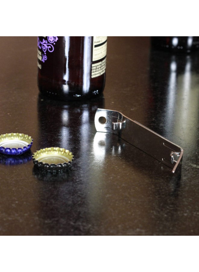 Chef Craft Select Durable Plated Iron Bottle Opener/Can Tapper with Magnet, 4.5 inches in length 2 piece set, Gray - Image 4