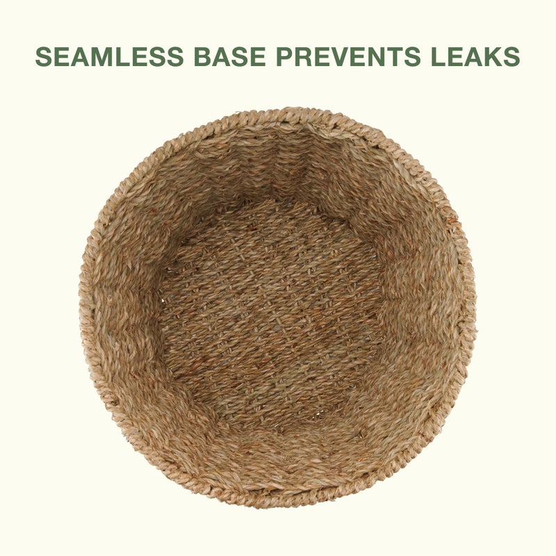 84ECO 2-Pack Seagrass Waste Baskets - Image 5