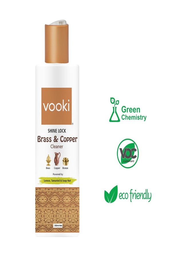 Vooki Brass & Copper Cleaner - 250 ml - Instant Stain Removal, Tarnish Cleaner & Metal Polish for Brass, Copper & Bronze - Image 3