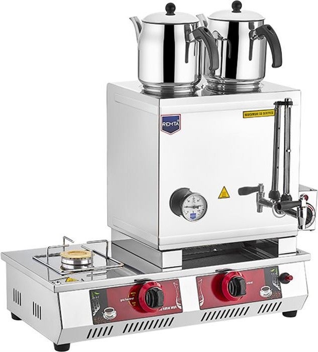 REMTA 40 Model 2 Teapot Natural Gas (CE) + Electric Tea Stove 29 lt 