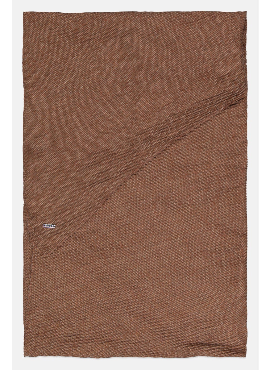 Women Textured Scarves, Tan