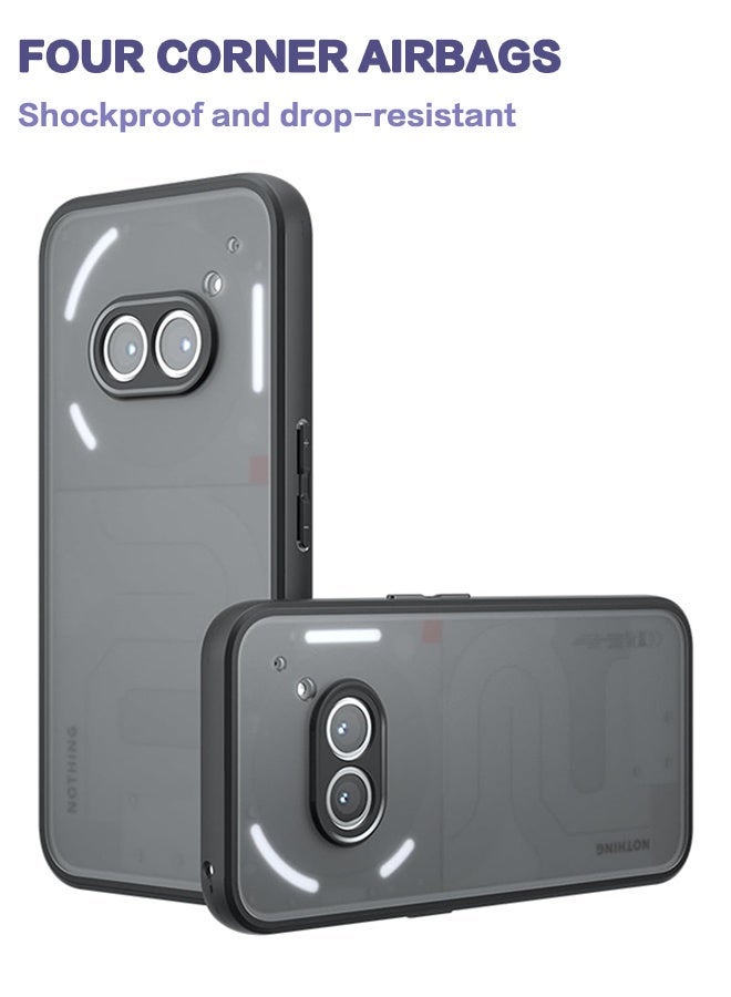 For Nothing Phone 2a/2a Plus, Crystal Clear Case with PC Back and TPU Bumper - Image 1