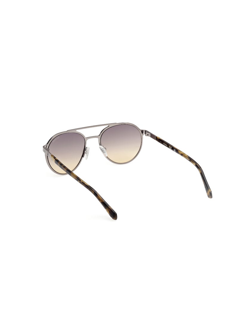 GUESS FULL RIM MALE ROUND GREY METAL SUNGLASSES - Image 3