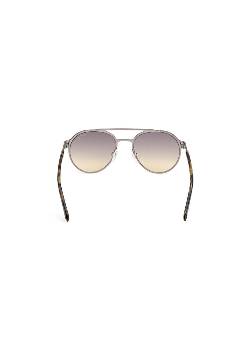 GUESS FULL RIM MALE ROUND GREY METAL SUNGLASSES - Image 4