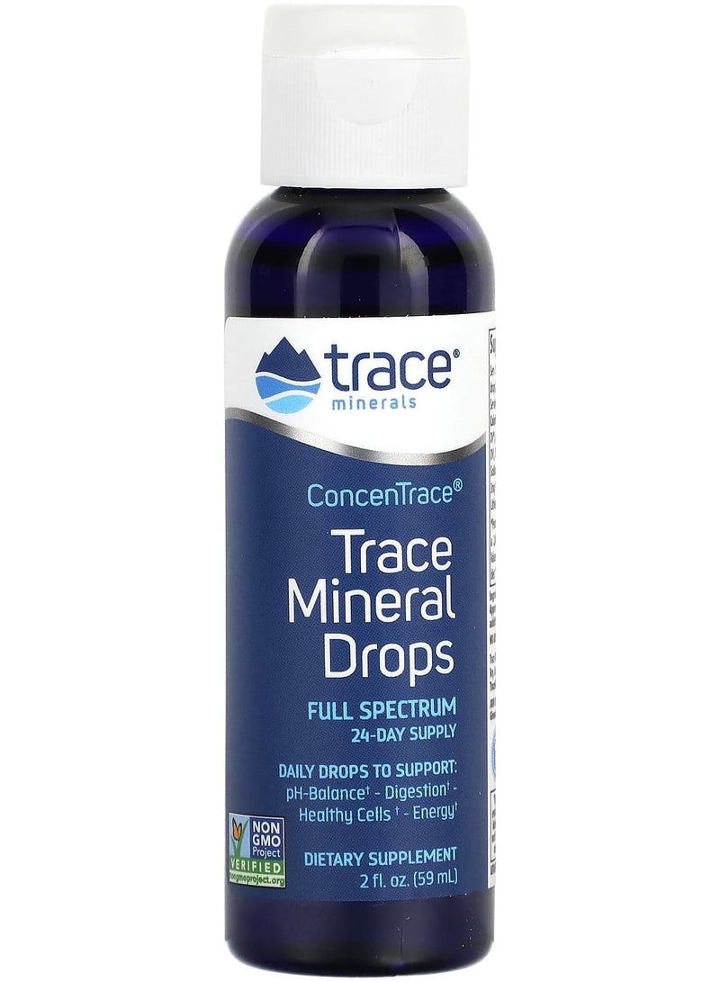 Trace Minerals Concentrace, Trace Mineral Drops, 2 fl oz (59 ml)