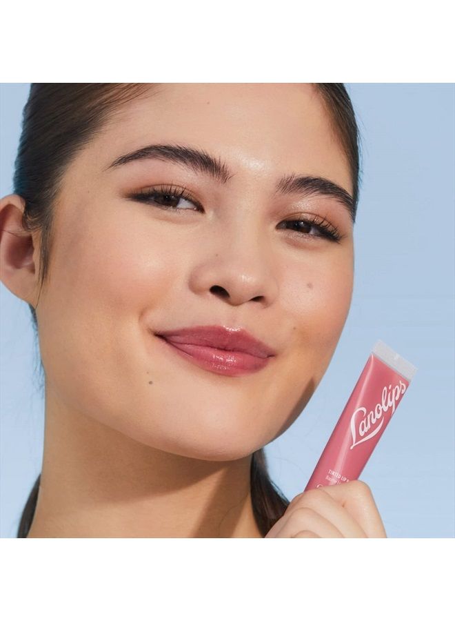 Lanolips Tinted Balm, Rhubarb - Moisturizing Lip Tint with Lanolin and Gloss for Shiny, Hydrated Lips - Hydrating Lip Balm for Dry Lips (12.5g / 0.44oz) - Image 4