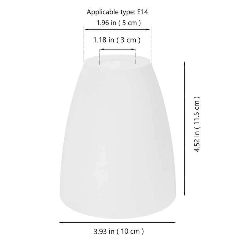 6Pcs White Plastic Floor Lamp Shade Replacement 30Mm Middle Hole Modern Home Decoration - Image 3