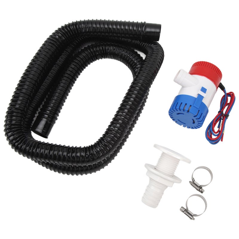 1100 GPH Marine Bilge Pump Kit Waterproof Shock-Resistant - High Flow Stable Performance Bilge Pump System for Boats RVs Home Basements Water Removal - Image 2