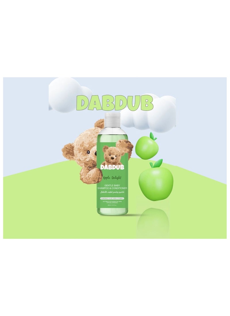 Dabdub - Apple Delight Gentle Baby Conditioning Shampoo 480 ML - Image 1