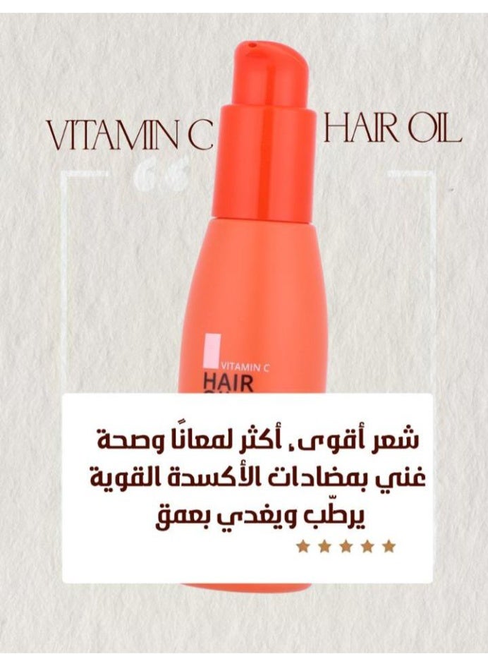BBROSE Vitamin C Hair Oil Powerful Antioxidant Helps To Protect Breakage And Damage 100ml - Image 4