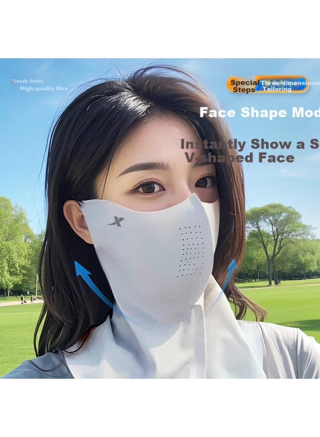 Xtep Sun Protection Cycling Face Mask With Ear Loops, Mosquito-Proof Neck Guard, Face Cover, Ice Silk Uv Protection, 3D Sunshade For Men And Women - Image 5