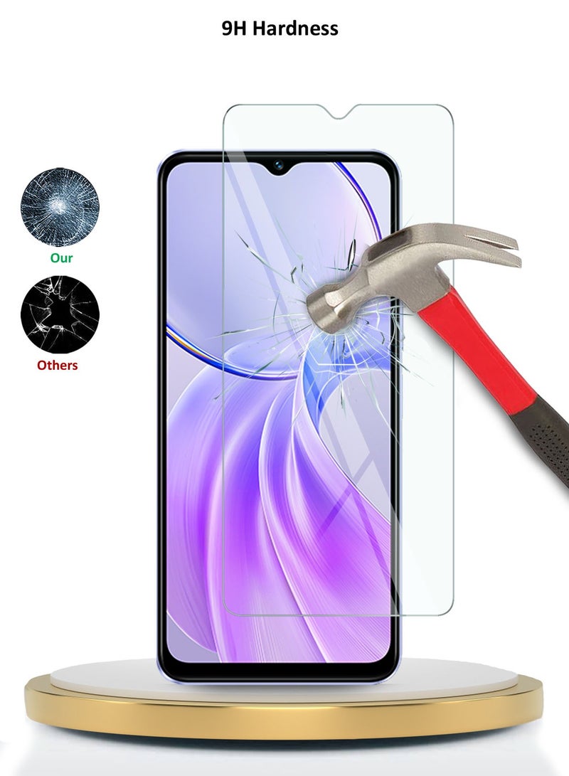 دبليو تيك واقي شاشة من الزجاج المقوى Vivo Y28s 5G 2024 Premium Series 9H 2.5D (MSG9CN) - شفاف - Image 4