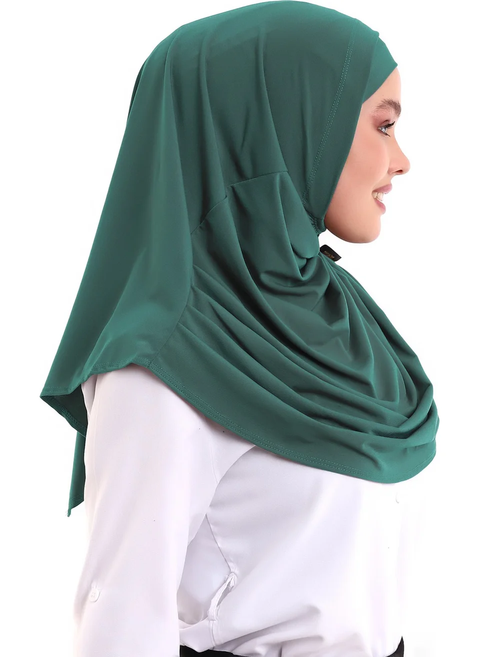 İhvan Online Ihvan Online Water Green Adult Bonnet Hijab Ready Practical Scarf
