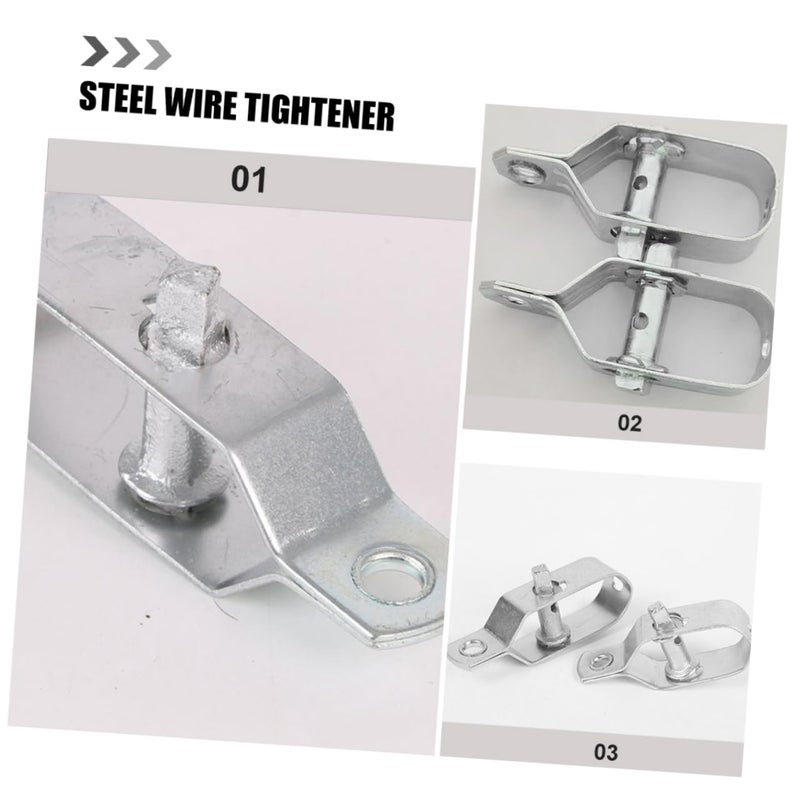 8 Pcs Heavy Duty Steel Wire Tighteners Cable Tensioners for Greenhouse Garden Fence - Image 4