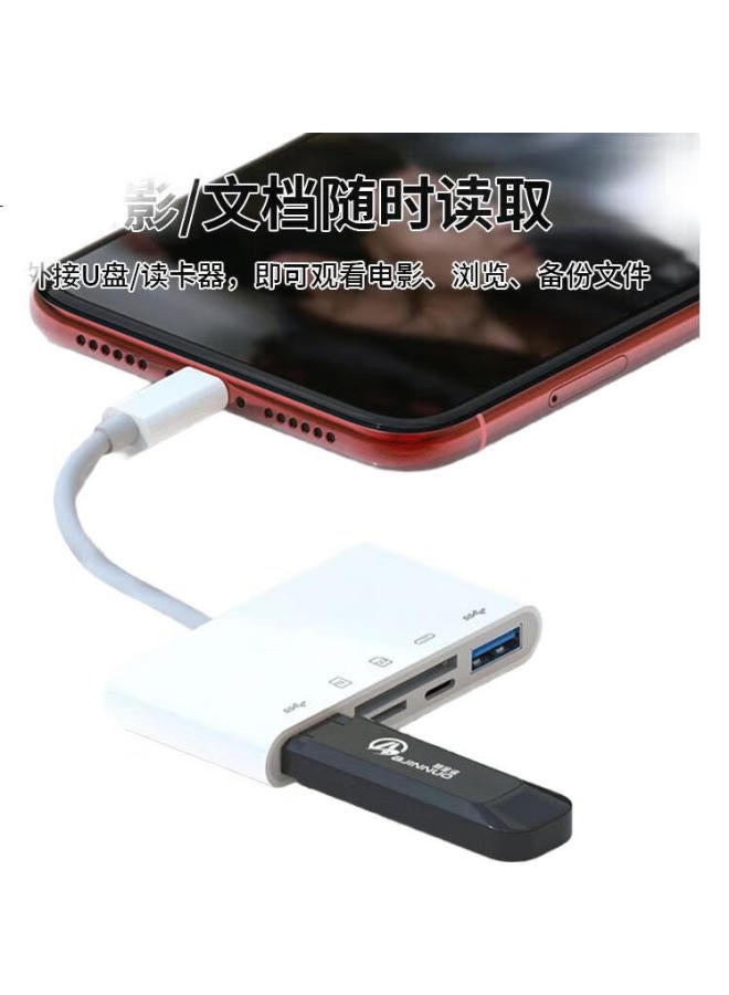 Linkstone Liantuo Type-C/Usb Multi-Function Card Reader, High-Speed Sd/Tf/Usb All-In Card Reader, Otg Card Reader U Supports Camera, Dash Cam, Phone Storage Memory Card - Image 3