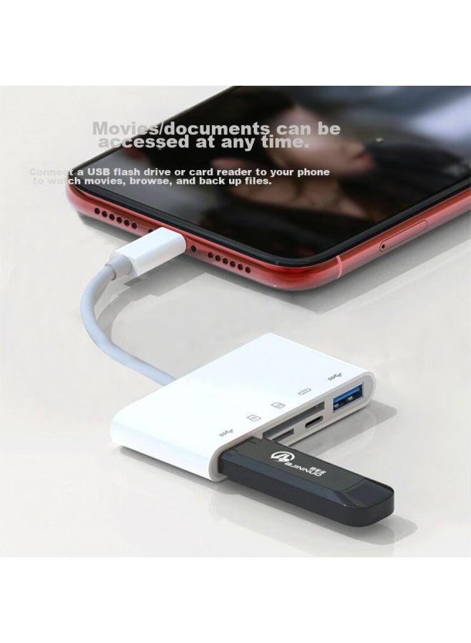 Linkstone Liantuo Type-c/usb Multi-function Card Reader, High-speed Sd/tf/usb All-in Card Reader, Otg Card Reader U Supports Camera, Dash Cam, Phone Storage Memory Card - Image 2