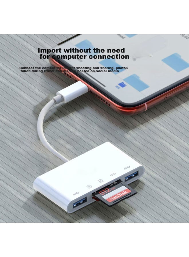 Linkstone Liantuo Type-c/usb Multi-function Card Reader, High-speed Sd/tf/usb All-in Card Reader, Otg Card Reader U Supports Camera, Dash Cam, Phone Storage Memory Card - Image 3