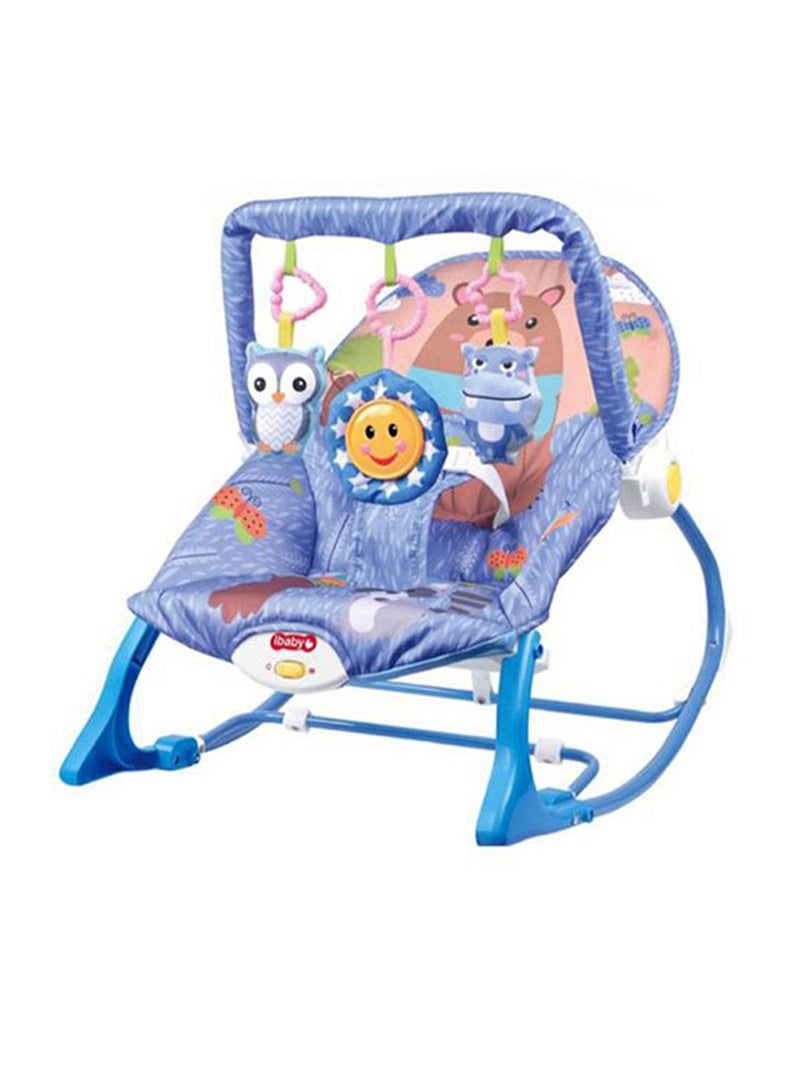 Foldable Baby Rocking Chair With Music, Vibration And Hanging Toys - Image 1