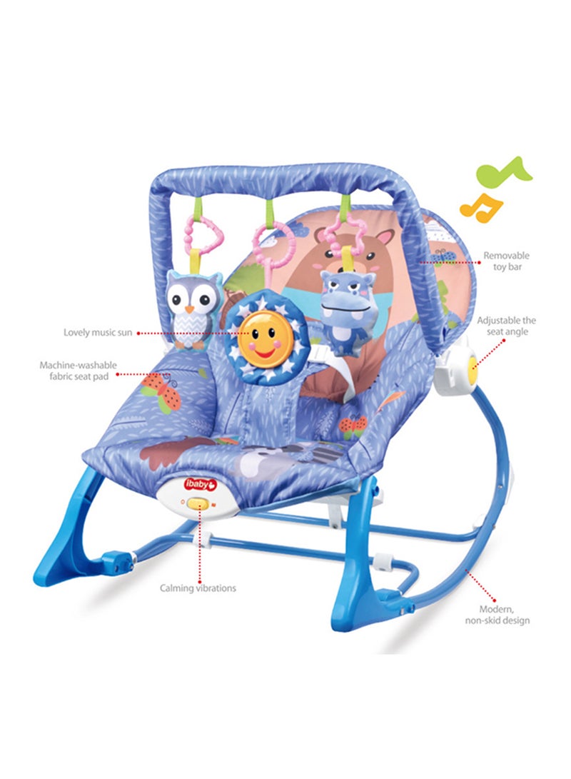 Foldable Baby Rocking Chair With Music, Vibration And Hanging Toys - Image 5