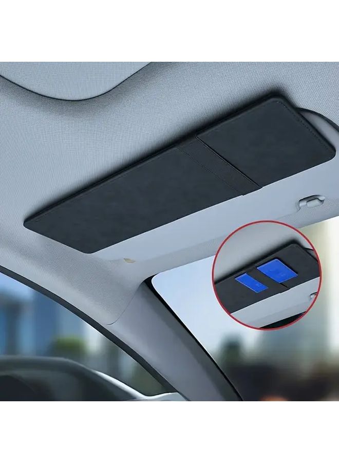 Classic Black Universal Car Sun Visor Extension Anti Glare Sunshade with Secure Buckle Closure - Image 4