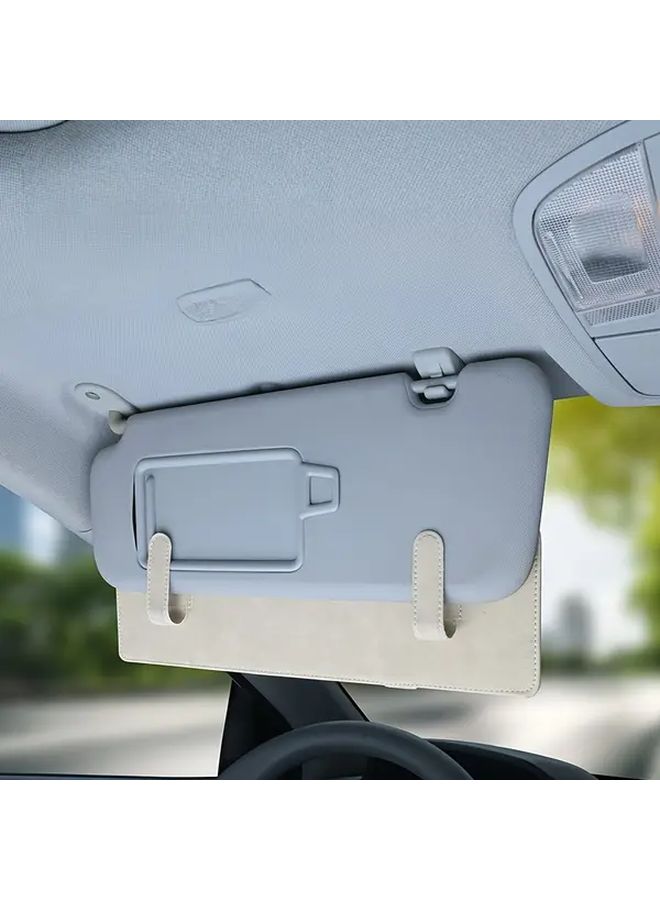 Classic Black Universal Car Sun Visor Extension Anti Glare Sunshade with Secure Buckle Closure - Image 1