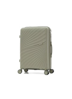 AMERICAN FLYER طقم حقائب قوي غير قابل للكسر من مادة PP مع 8 عجلات، قشرة سميكة، متعددة الطبقات، 3 قطع، زيتوني (صغير-20، متوسط-24، كبير-28)  - Image 2