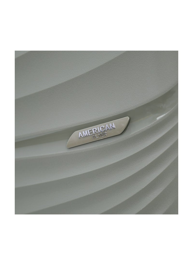 AMERICAN FLYER - طقم حقائب قوي غير قابل للكسر من مادة PP مع 8 عجلات، قشرة سميكة، متعددة الطبقات، 3 قطع، زيتوني (صغير-20، متوسط-24، كبير-28) - Image 1