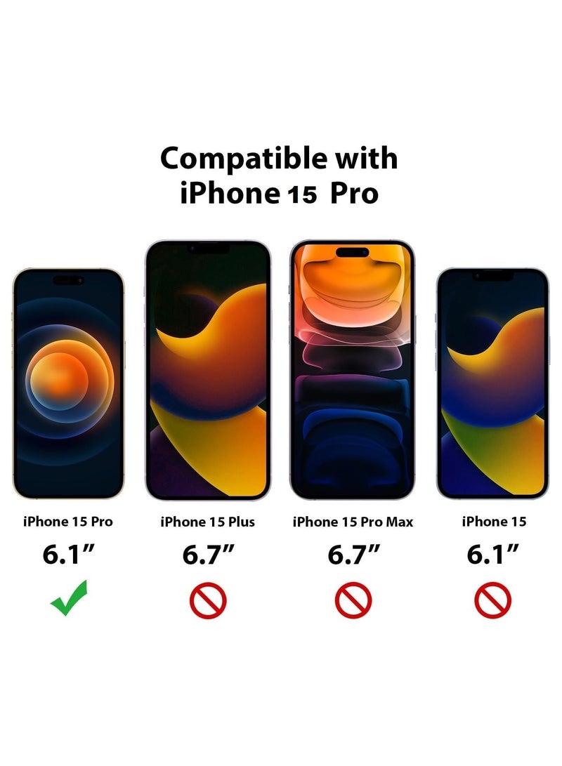 Silicone Case Compatible with iPhone 15 Pro 6.1inch, Slim Liquid Silicone, Layers of Soft Gel Rubber Shockproof, Protective Phone Case Cover with TPU Lining (Alpine Green) - Image 2