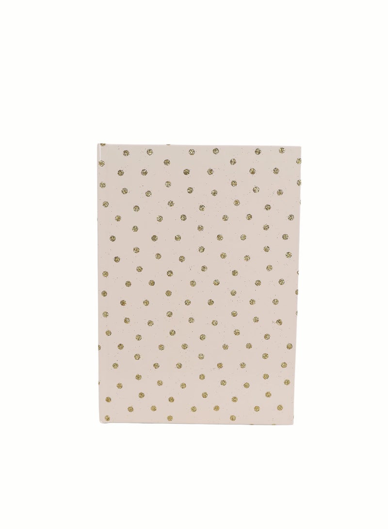 Midi Gold Polka Dot Hardcover Notebook - Image 2