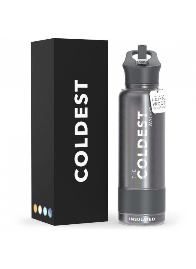 COLDEST Sports Water Bottle - 40 oz(Straw Lid), Leak Proof, Vacuum Insulated Stainless Steel, Hot Cold, Double Walled, Thermo Mug, Metal Canteen (40 oz, Stardust Glitter) - pzsku/ZD77B30459D9B8BC74627Z/45/_/1728458098/21682792-2b1c-44e7-a2a7-e852c2943f83