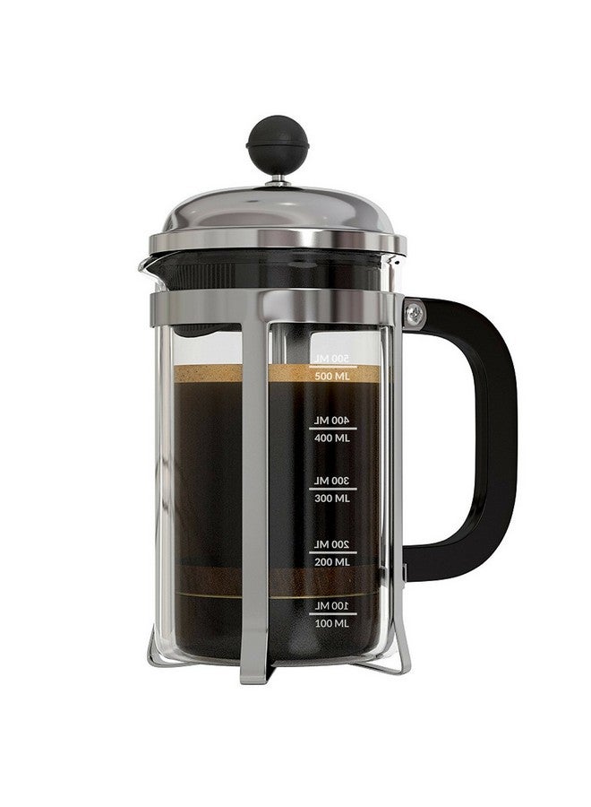 InstaCuppa صانعة القهوة الفرنسية InstaCuppa مع فلترة متفوقة من 4 أجزاء سعة 600 مل، من الفولاذ المقاوم للصدأ - Image 1