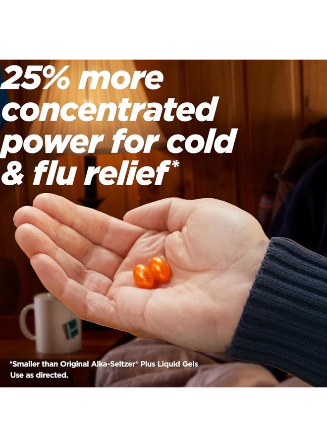 Alka-Seltzer Plus Maximum Strength Cough, Mucus & Congestion Powermax Liquid Gels, Fast and Effective Chest Congestion Relief, Cough Suppressant, For Adults and Children 12 Years and Older 24 Count - Image 3