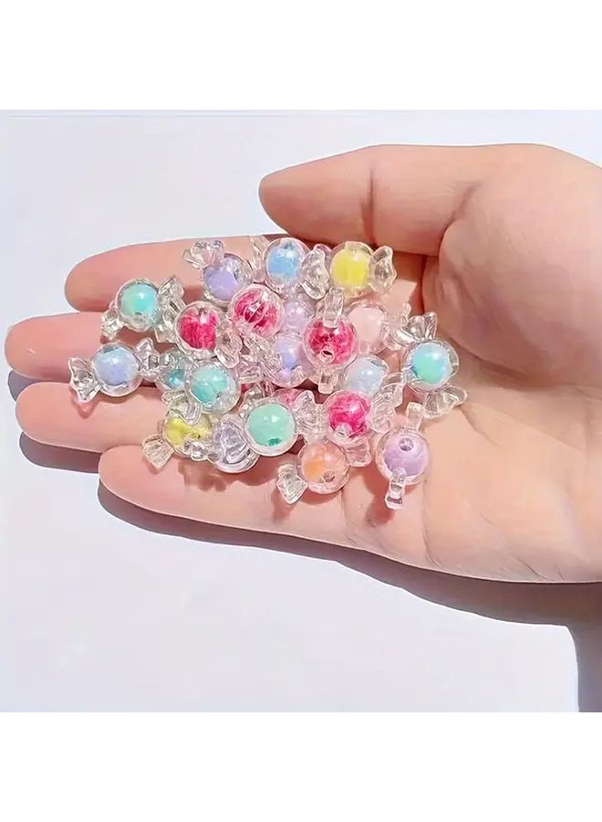 50 قطعة من خرز الحلوى الأكريليكي لصنع المجوهرات DIY وإمدادات الحرف للأساور والقلائد - Image 3