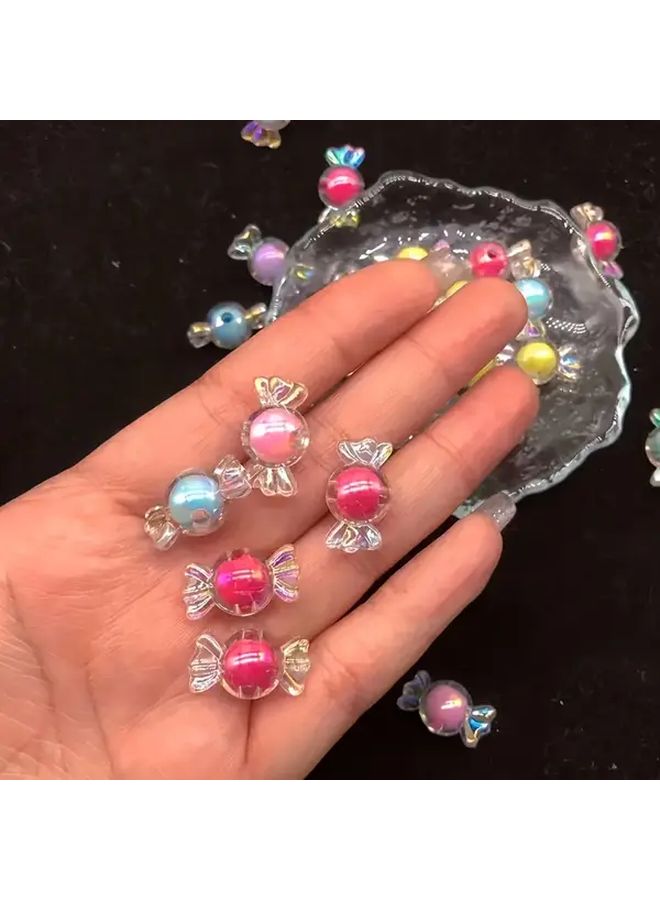 50 قطعة من خرز الحلوى الأكريليكي لصنع المجوهرات DIY وإمدادات الحرف للأساور والقلائد - Image 2