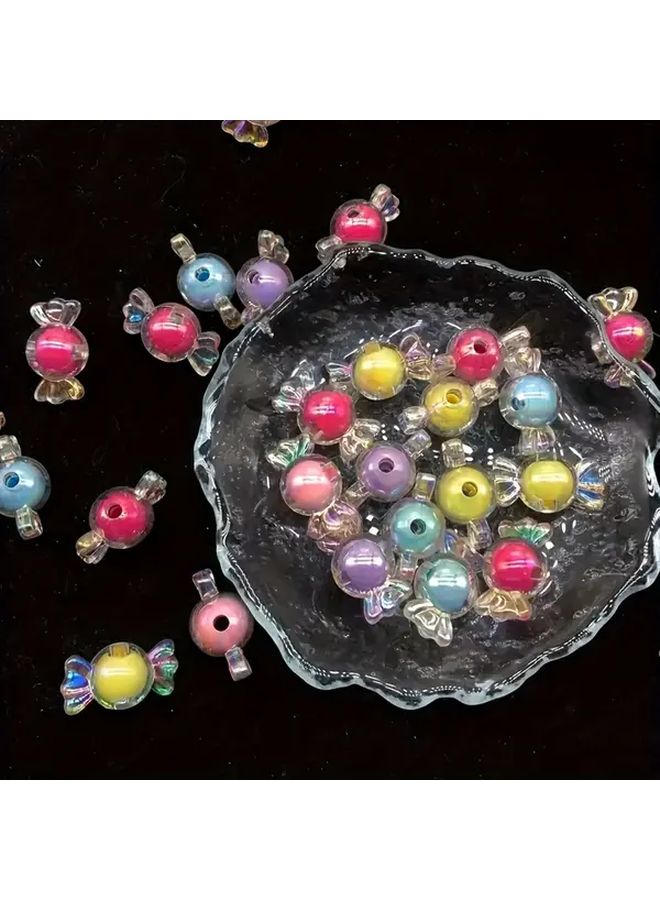 50 قطعة من خرز الحلوى الأكريليكي لصنع المجوهرات DIY وإمدادات الحرف للأساور والقلائد - Image 5