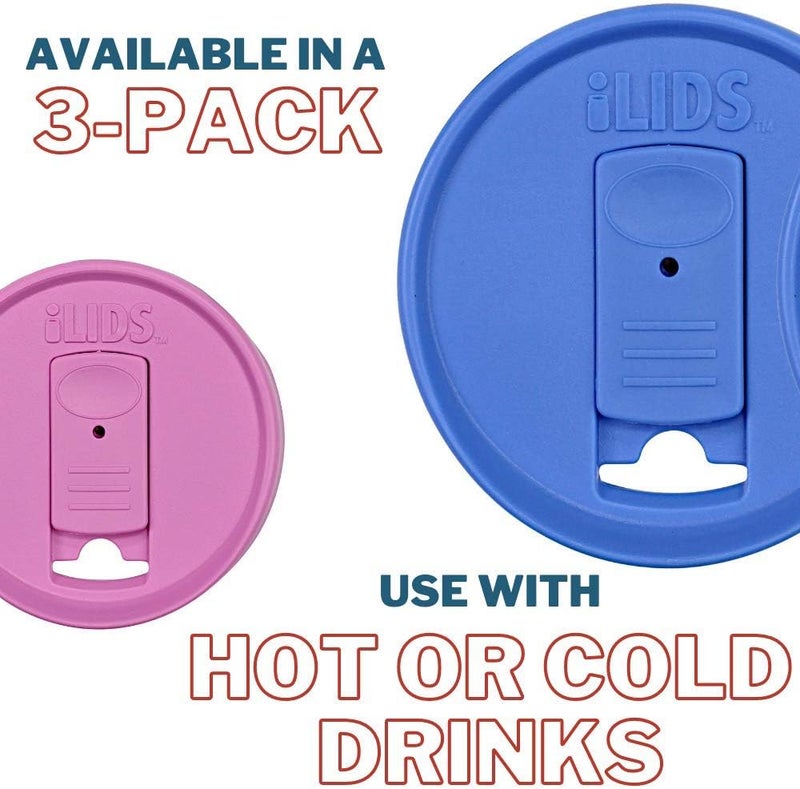 iLIDS Mason Jar Drink Lid, Wide Mouth, USA Made, Whimsy, Pack of 3 - Image 3