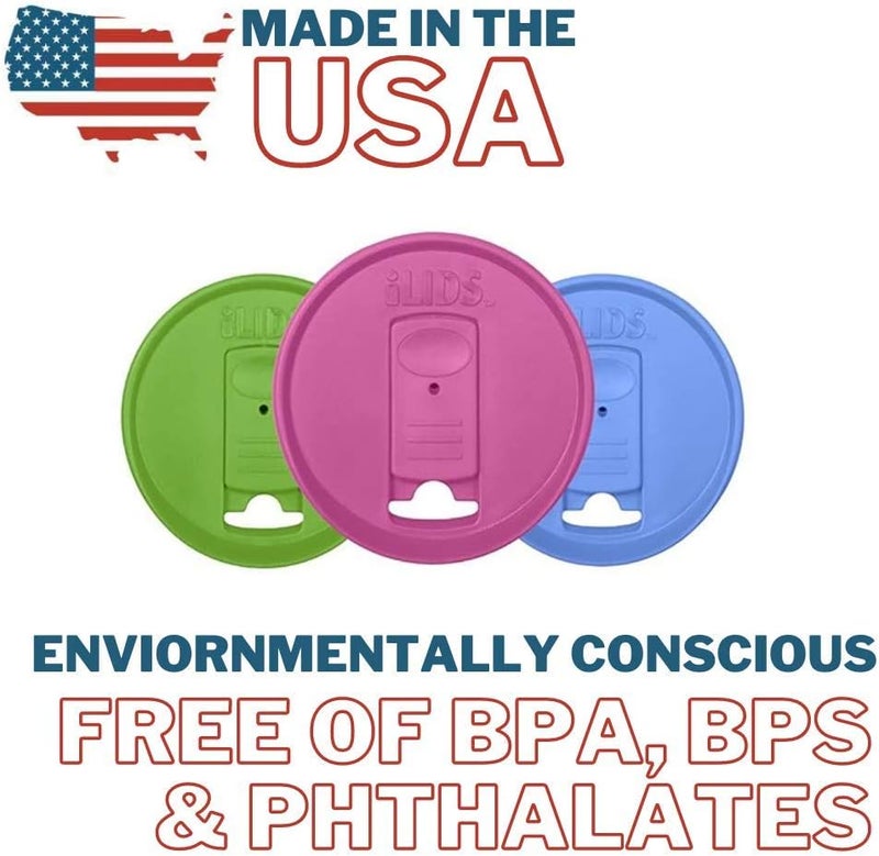 iLIDS Mason Jar Drink Lid, Wide Mouth, USA Made, Whimsy, Pack of 3 - Image 2