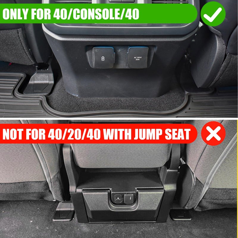 Maxzina Trash Can Compatible with 2021-2025 Ford F150 Trash Bin One-Touch Garbage Can Push-to-Open Trash Bin Extra Rear 2nd Row 7.4L Center Console Storage Box for 2024 F-150 Accessories - Image 2
