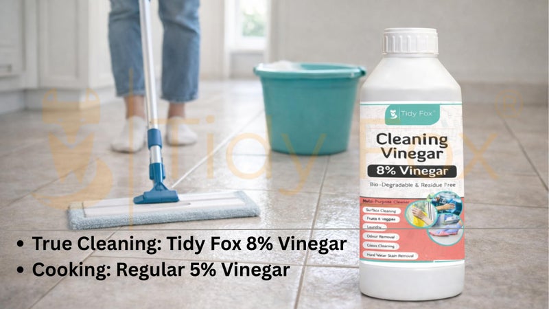 TIDY FOX Vinegar for Cleaning, 8% Concentrated, 2 Ltr [2 Bottles of 1 Ltr Each] - Image 3