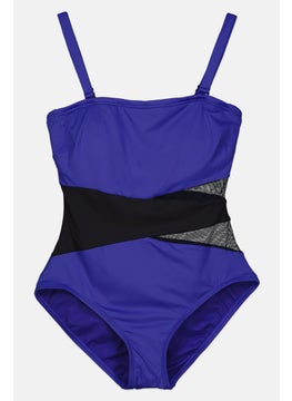 Contours by Coco Reef Women Two Tone One Piece Swimsuit, Blue  - Image 1