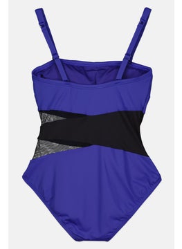 Contours by Coco Reef Women Two Tone One Piece Swimsuit, Blue  - Image 2