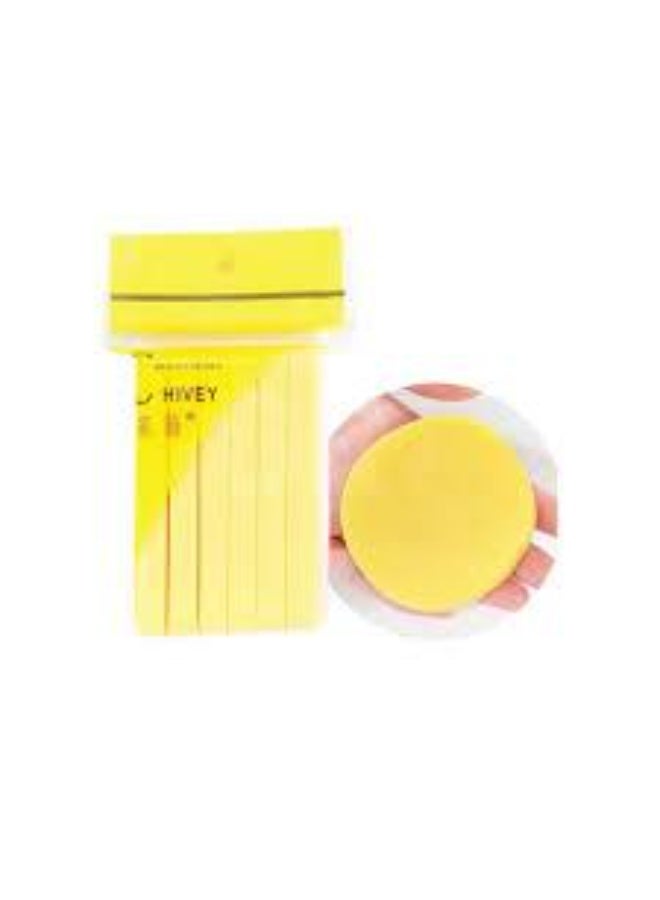 12 قطعة من شرائح الإسفنج المضغوطة، إسفنجات ناعمة للاستخدام مرة واحدة لغسل الوجه، إسفنجات تنظيف الوجه متعددة الألوان بنكهة الأعشاب البحرية (قد يختلف اللون) - Image 3