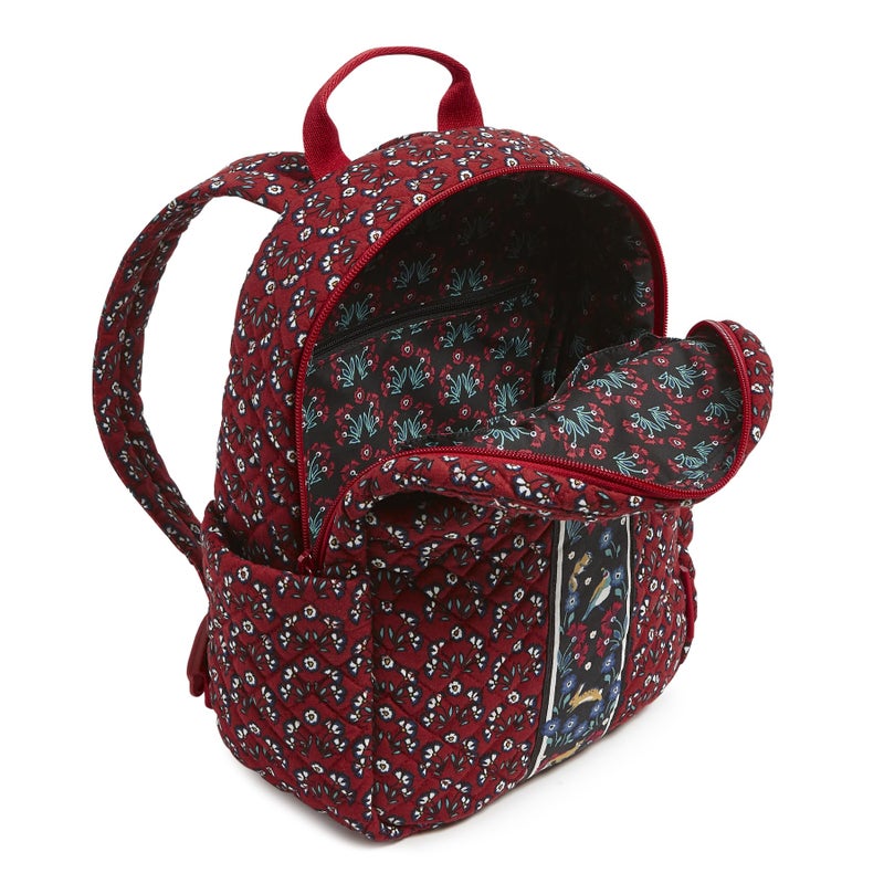 Vera Bradley Women's Cotton Small Backpack, Enchanting Flowers, One Size - Image 3