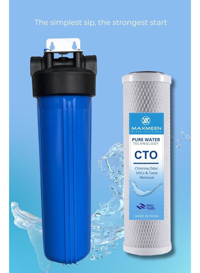 ماكسمين غيار فلتر مياه كربون 20 بوصة جامبو –  ماكسمين لحلول المياه – لتنقية الروائح والكلور - Image 3